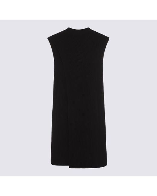 Jil Sander Black Wool Down Jacket