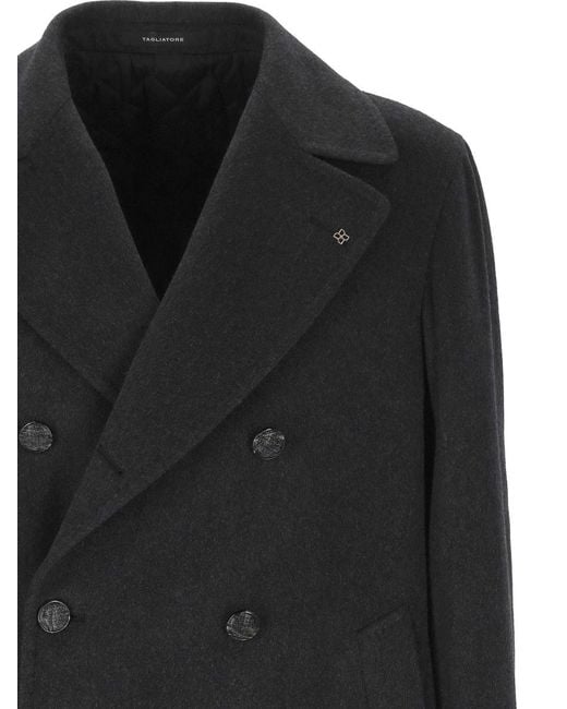 Tagliatore Black Coats for men