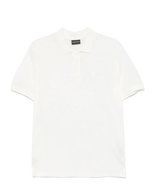 Emporio Armani White T-Shirts And Polos for men