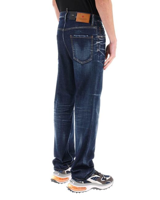 DSquared² Blue 642 Jeans In Dark Clean Wash for men