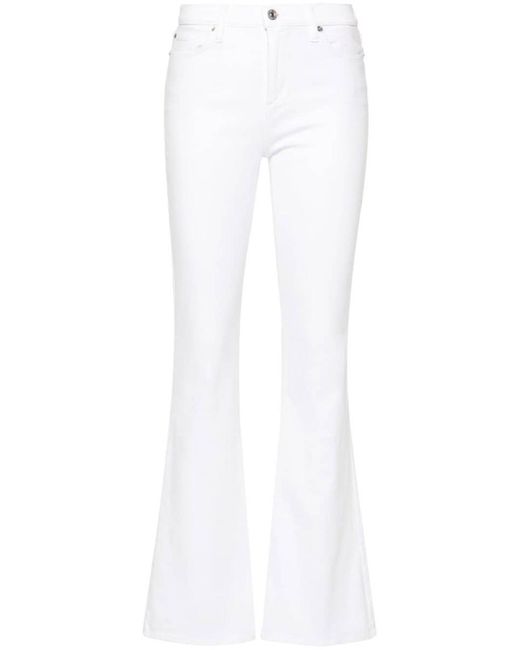 7 For All Mankind White Hw Ali Luxe Denim Jeans