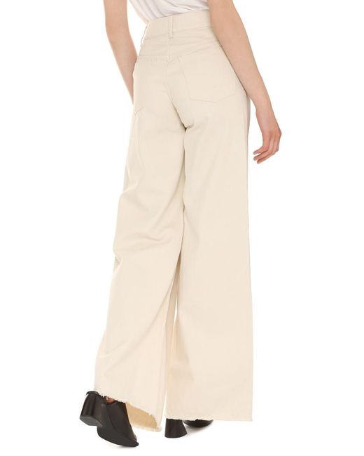 Mother Of Pearl Natural Chloe High-waist Wide-leg Jeans