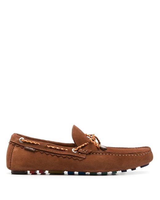 PS by Paul Smith Brown Suede Leather Loafers for men