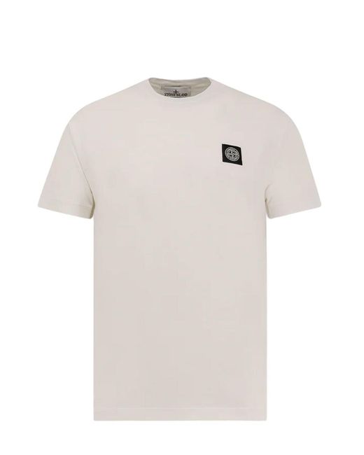 Stone Island White T-Shirts And Polos for men