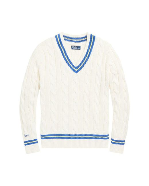 Ralph Lauren White Sweaters for men
