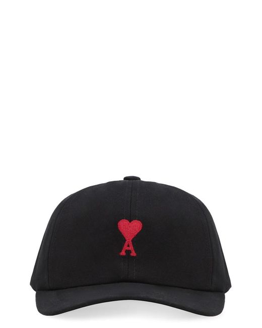 AMI Black Logo Baseball Cap for men