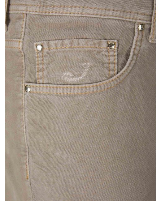 Jacob Cohen Gray Bard Micro Corduroy Trousers for men