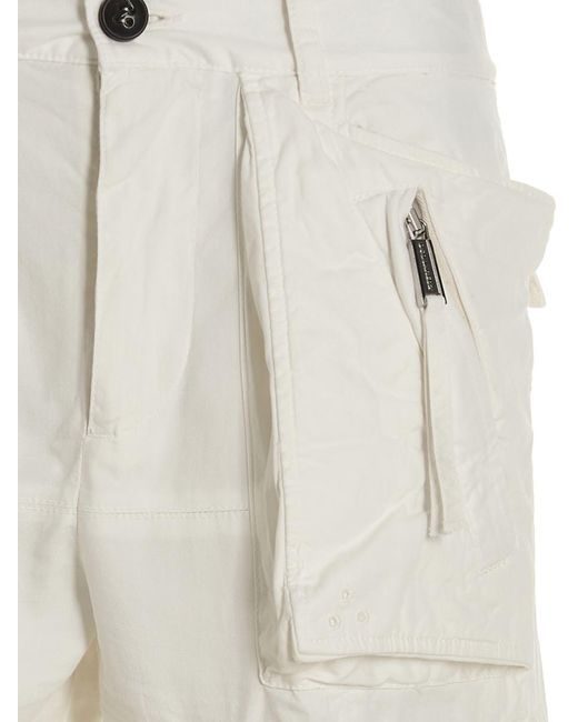 DSquared² White Cargo Pants