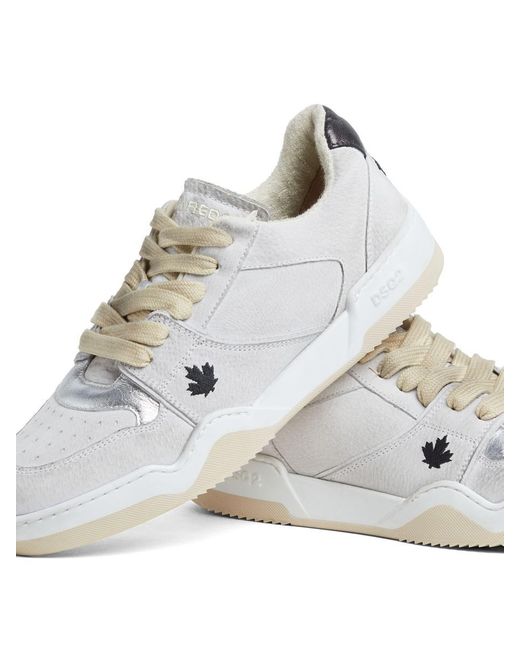 DSquared² White Spiker Sneakers for men