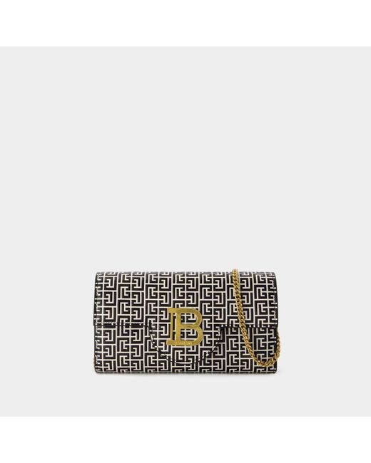 Balmain Black B-buzz Wallet On Chain