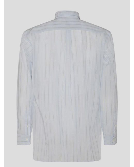 Auralee White Light Cotton Shirt for men