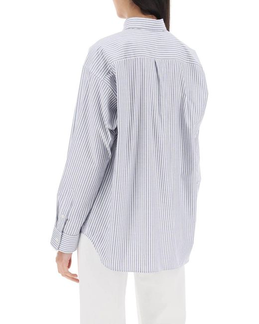 Totême  White Striped Oxford Shirt