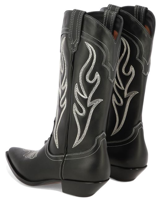 Sonora Boots Black "santa Fè" Cowboy Boots