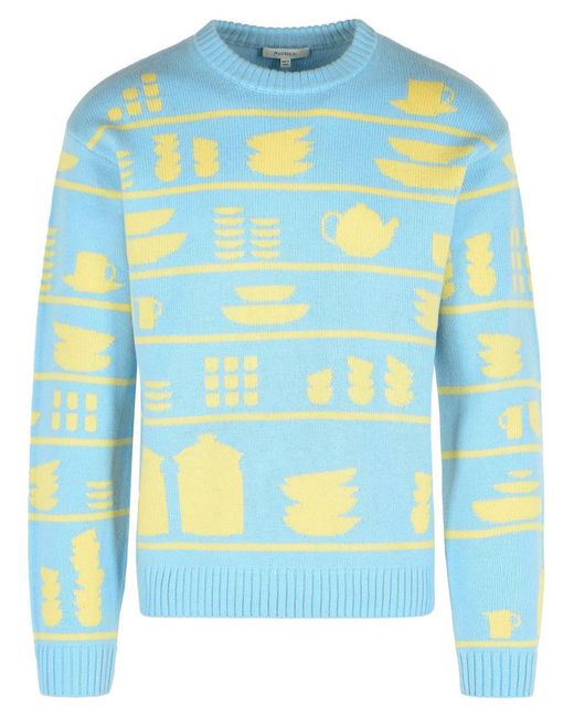 J.W. Anderson Blue Light Wool Sweater for men