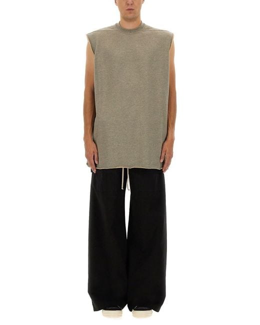 Rick Owens Gray Tarp T" Plush T-Shirt for men