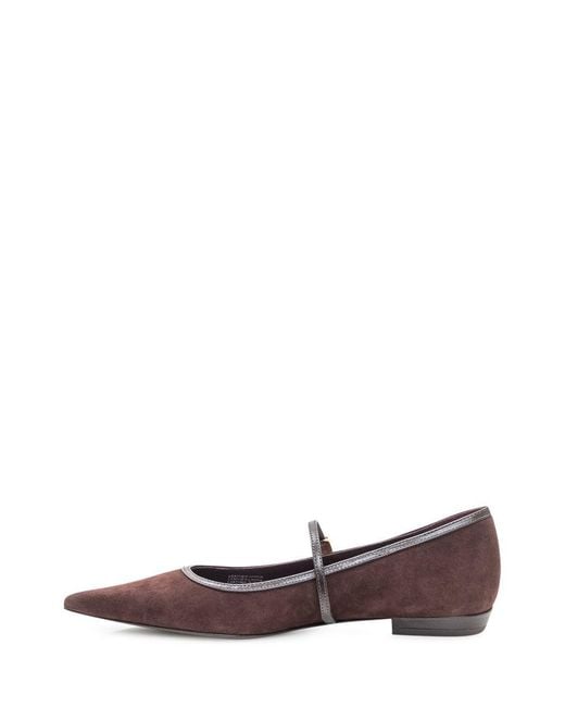 Tory Burch White Strap-On Ballerinas