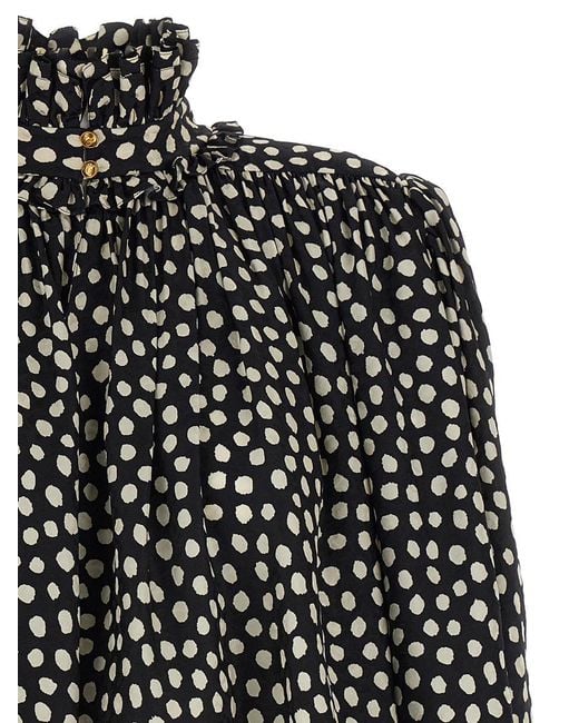 Chloé Black Maxi Shoulder Top