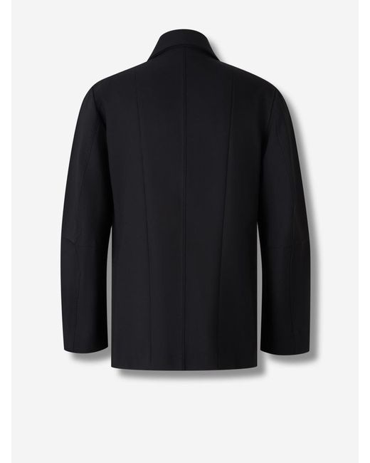 Setchu Black Bomber Jacket for men