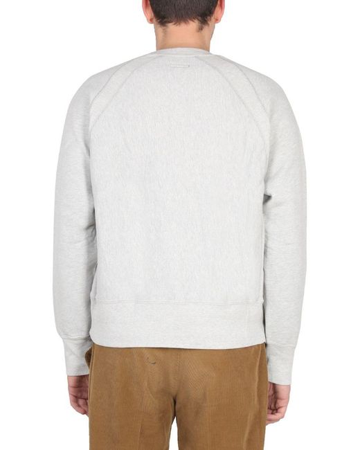 Engineered Garments White Crewneck Sweatshirt for men