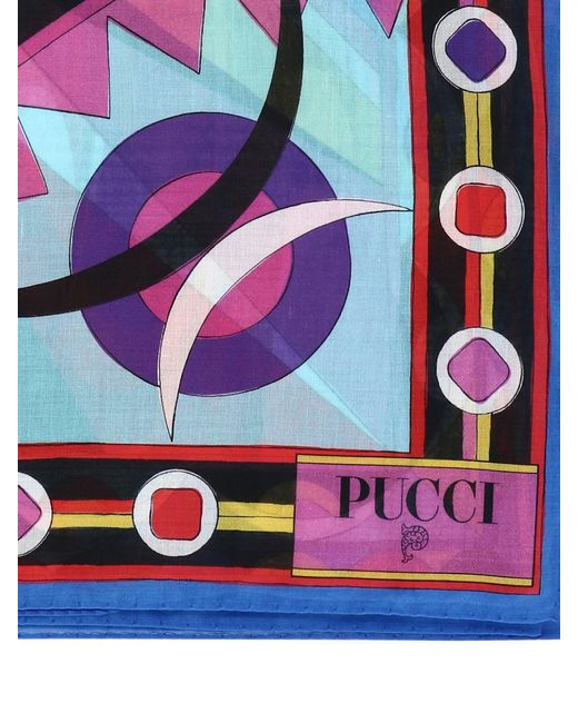 Emilio Pucci White Vivara-Print Cotton Sarong