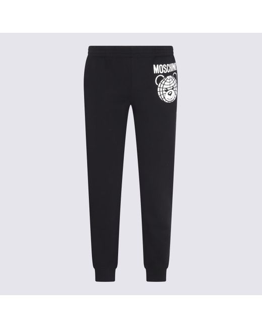 Moschino Blue Cotton Teddy Bear Track Trousers