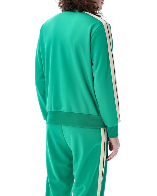 Palm Angels Green Classic Logo Track Jacket for men