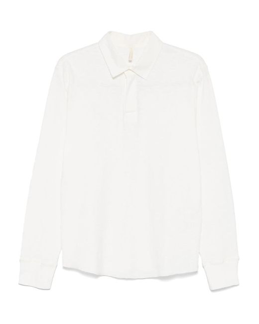 sunflower White Rugby Waffle T-Shirt Ls for men