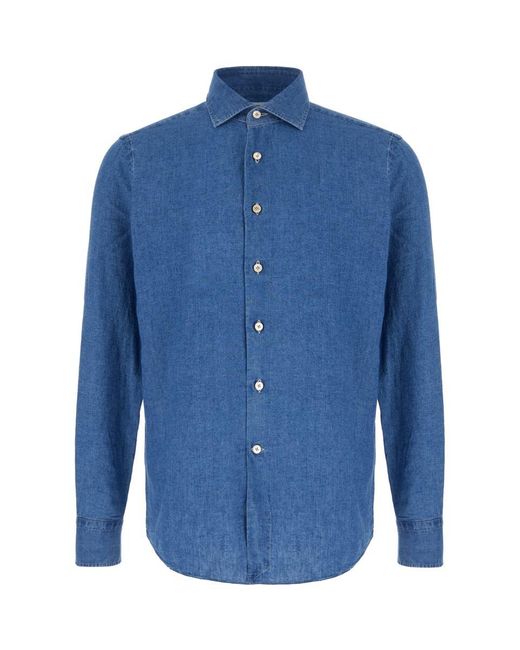 Alessandro Gherardi Blue Shirts for men