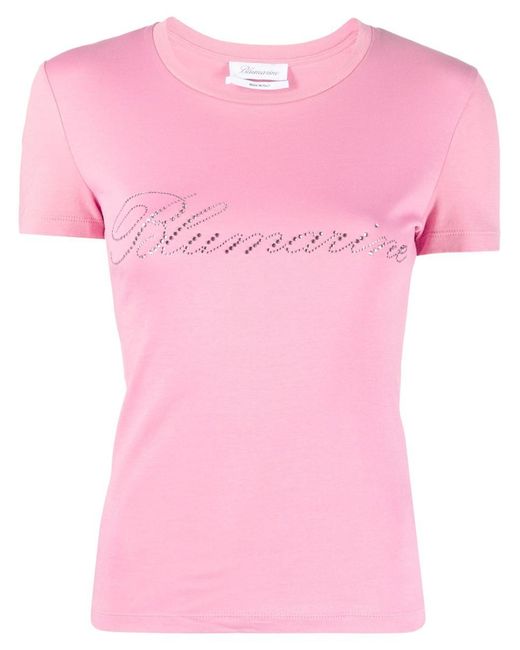 Blumarine Pink Logo T-Shirt
