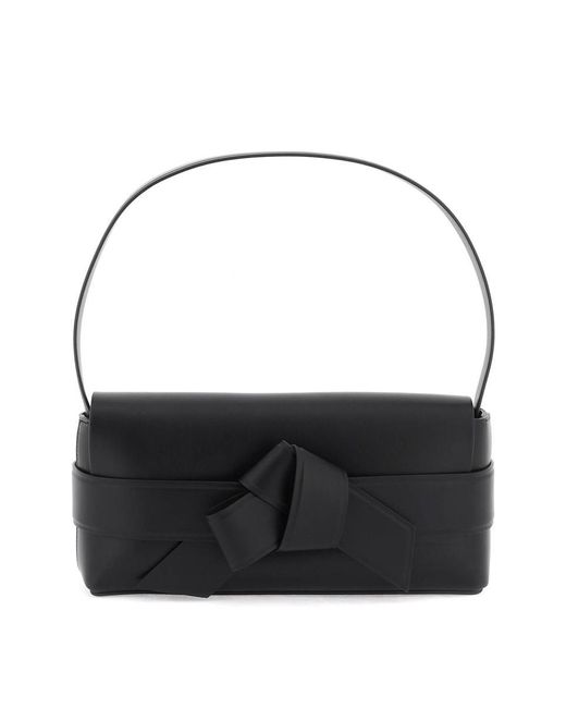 Acne Black Musubi Shoulder Bag With Adjustable
