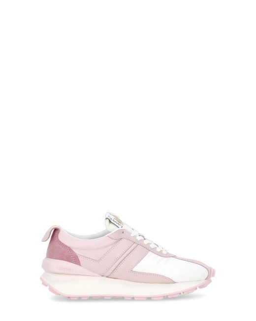 Lanvin Leather Bumpr Sneakers in Light Pink (Pink) - Save 6% | Lyst