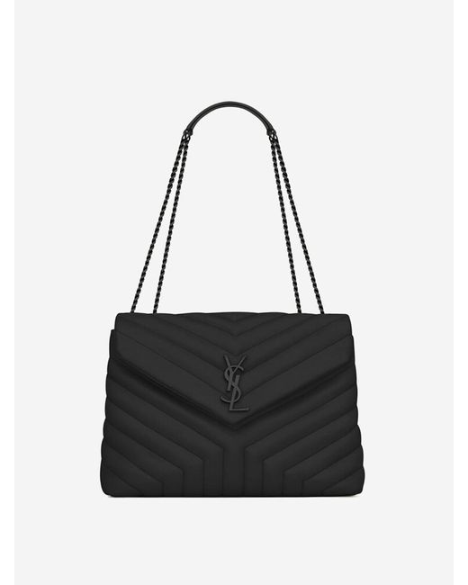 Saint Laurent Black Loulou Medium Bag