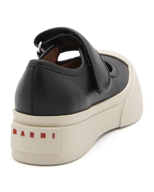 Marni Black Mary Jane Sneakers