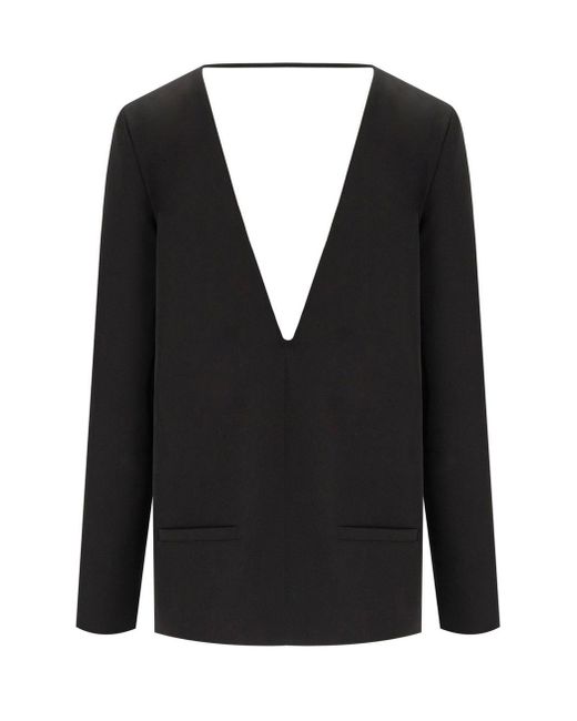 FEDERICA TOSI Black Cady Blouse