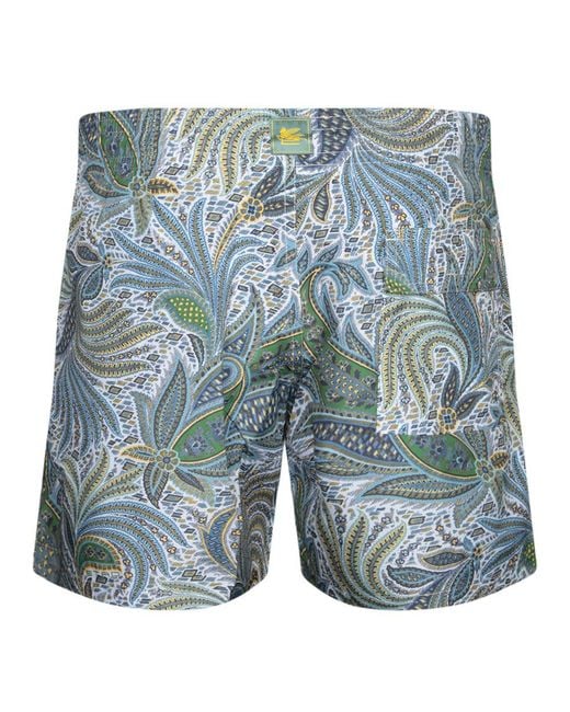 Etro Blue Swimwear for men