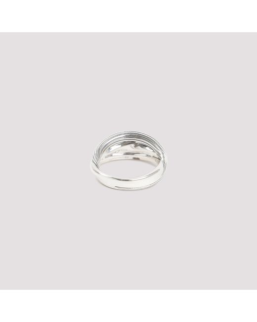 Mens Jewellery Rings Bottega Veneta Silver Ring in Metallic for Men 