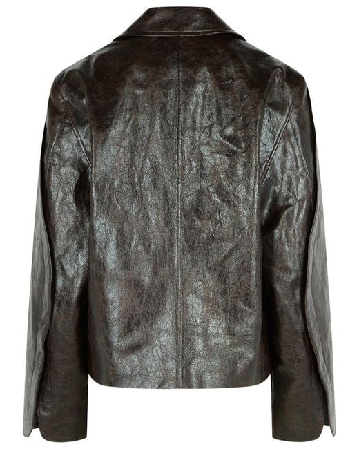 Séfr Black 'keane' Brown Polyester Jacket for men