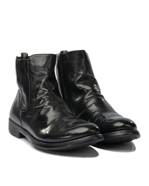Officine Creative Black "hive 036" Ankle Boots for men