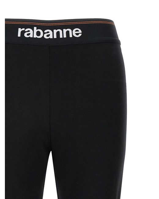 Rabanne Black Logo leggings