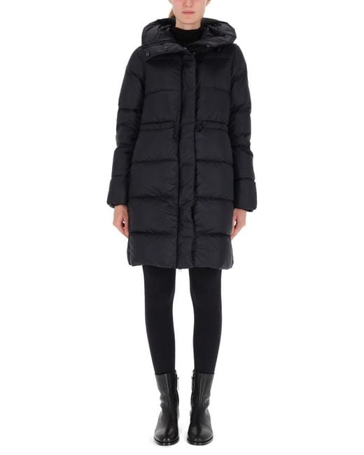 Canada Goose Black Knee-Length Puffer Coat
