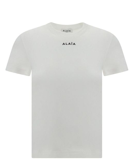 Alaïa White Alaia T-Shirts & Tops
