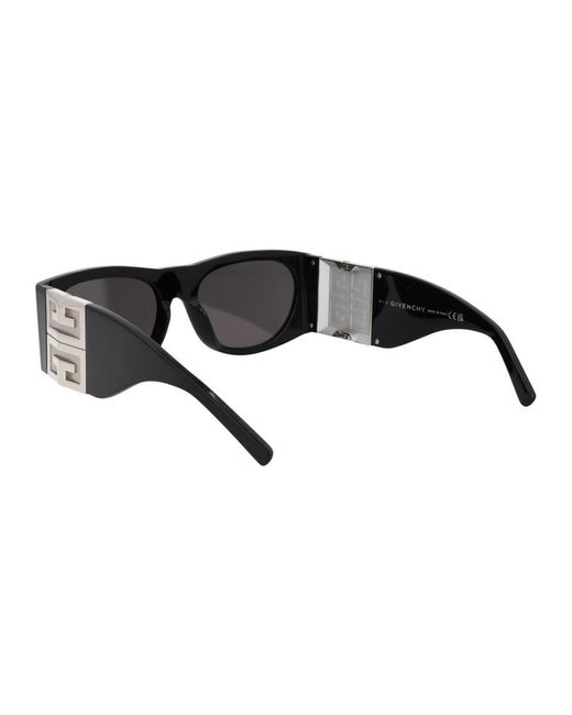 Givenchy Plastic Rectangular Smoke Mirror Sunglasses in Black for Men