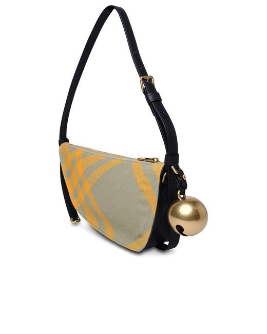 Burberry Metallic 'shield' Multicolor Wool Blend Bag