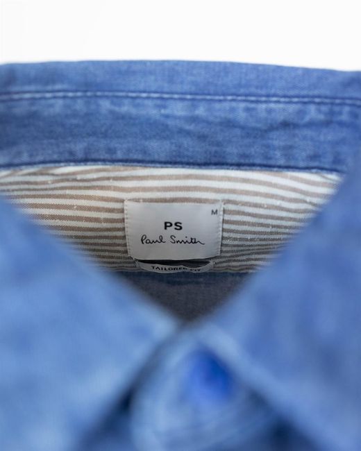 PS by Paul Smith Blue Denim Shirt for men