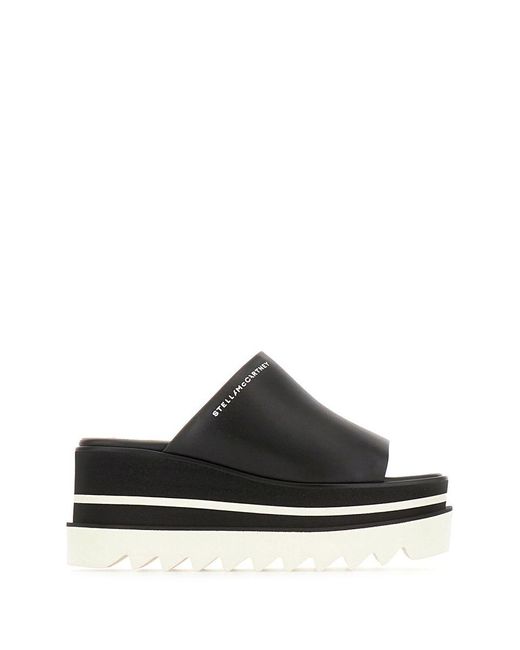 Stella McCartney Black Sneak Elyse Platform Sandals