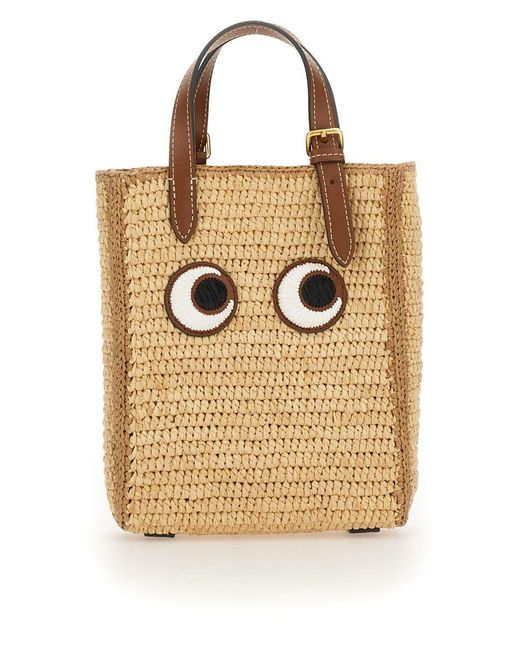 Anya Hindmarch Natural "Eyes" Tote Bag