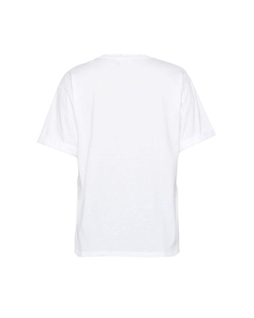 Elisabetta Franchi White Logo T-Shirt