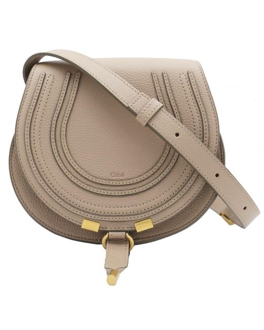Chloé Brown "Marcie Small" Crossbody Bag