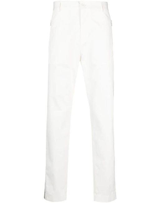 Moncler Gabardine Trousers White for men