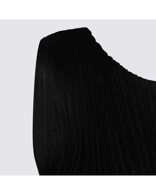 Pleats Please Issey Miyake Black Top Nero